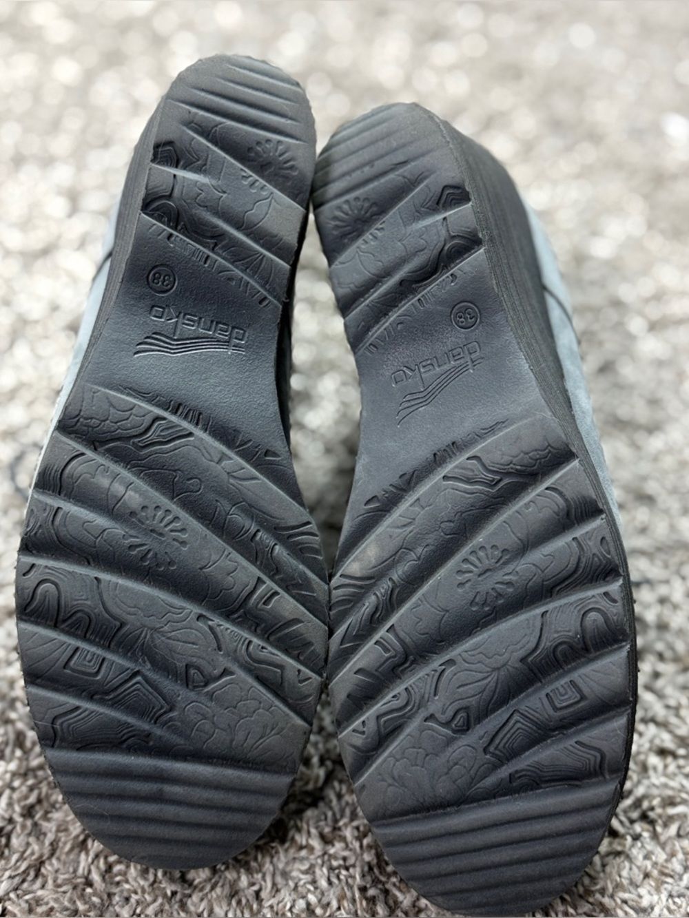 Dansko Gray Suede Lace-Up Wedge Boots - Picture 6 of 9